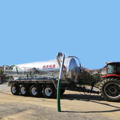 High Efficiency Tractor Towable Liquid Manure Tank Trailer Fertilizer Slurry Spreader For Grassland