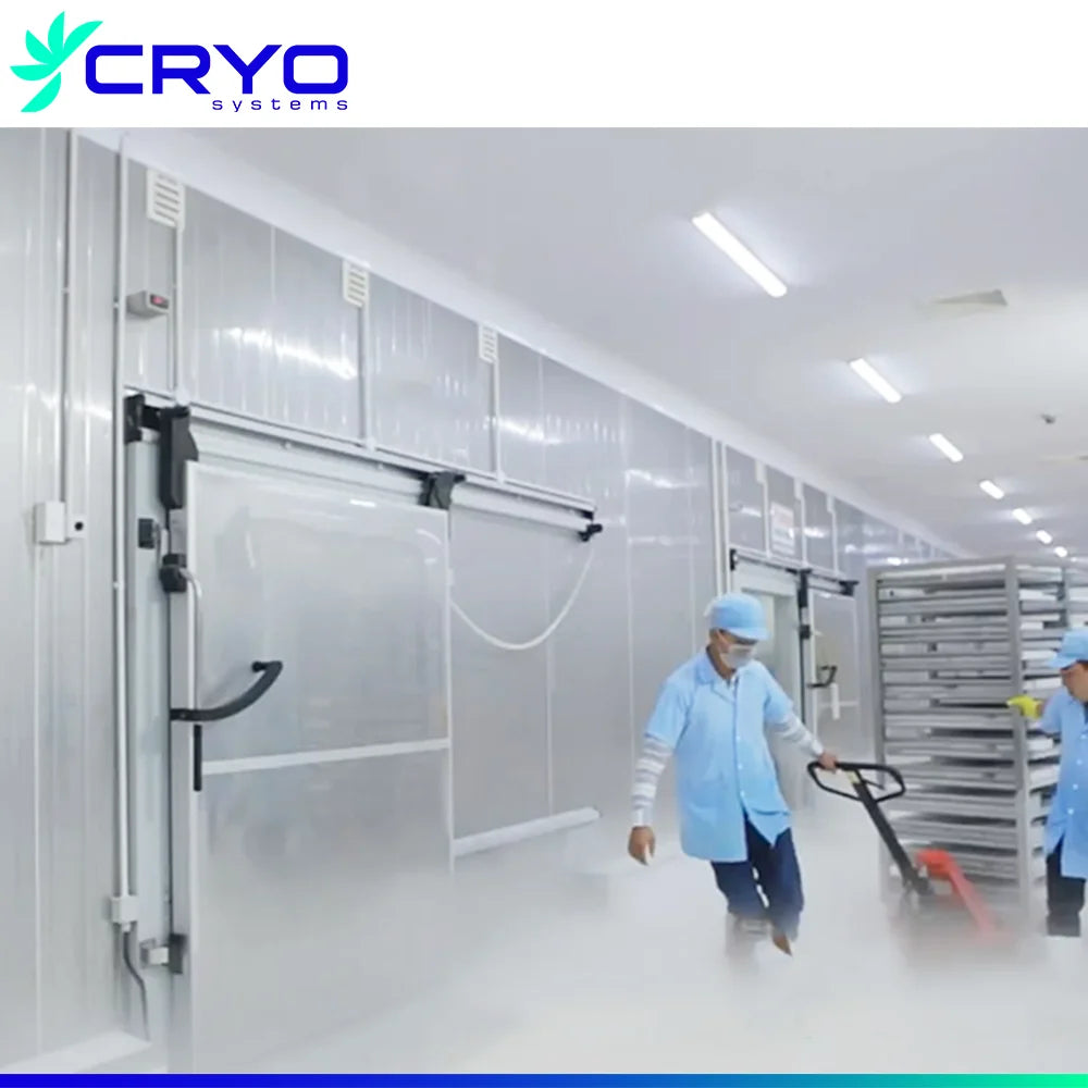industrial blast freezer for frozen seafood shrimp cold room with air cooler for sale