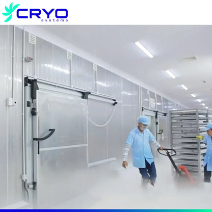 industrial blast freezer for frozen seafood shrimp cold room with air cooler for sale