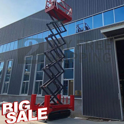 19ft mechanical crawler Self-propelled lift track automotive caterpillar all-terrain off-road track scissor lift for sale