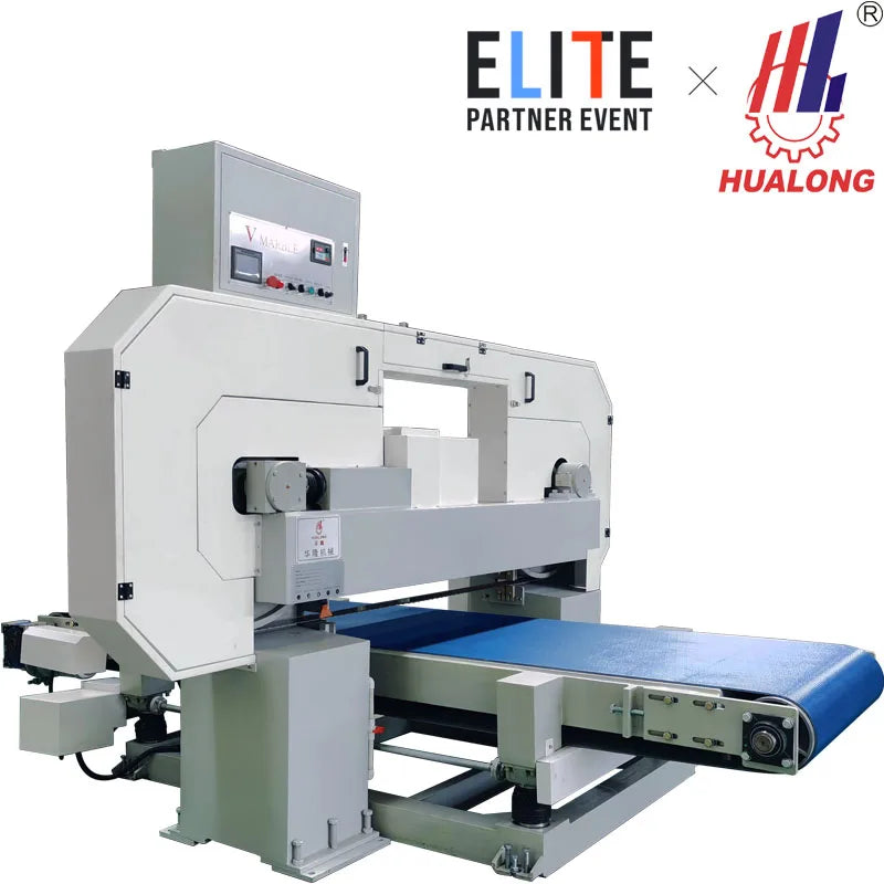 Hualong stone machinery Band Wire Saw Cutting Composited Split Face Horizontal Splitting Machine for marble granite slab