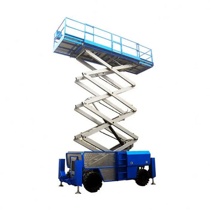 Work Platform Off Road 8m 10m 12m 14m 16m Rough Terrain Scissor Lift With Diesel Engine