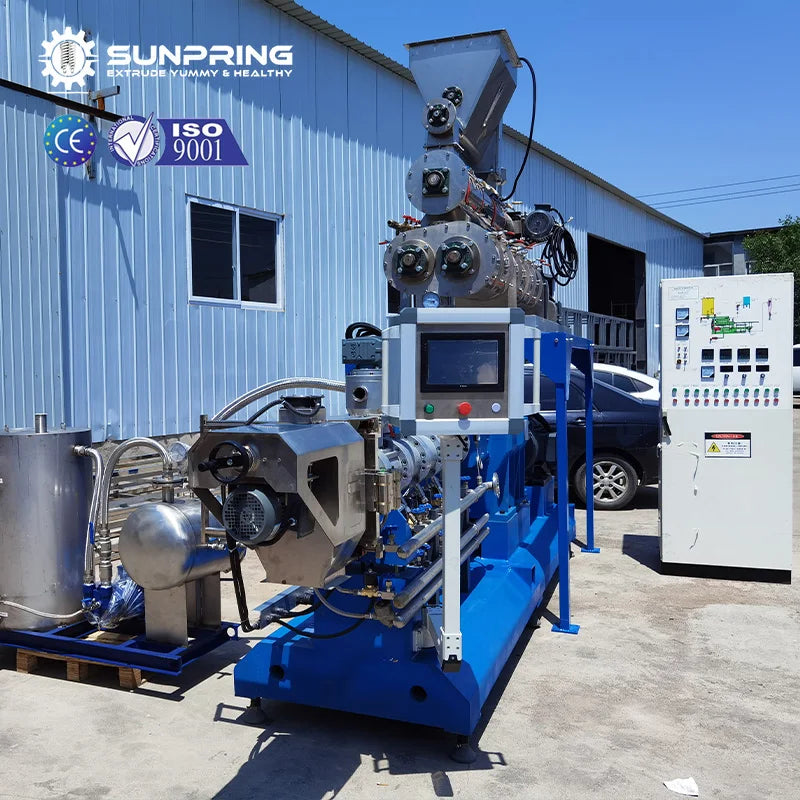 SunPring fish food extruder fish feed pelletizer floating fish feed extruder