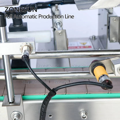 ZONESUN Automatic 4 Heads Servo Motor Plastic Liquor Wine Juice Drinks Irregular Bottle Filling Capping Machine Production Line