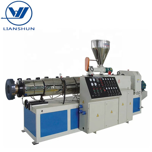 High performance twin screw extruder for plastic PVC pipe machine
