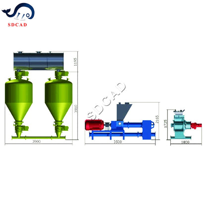 Professional customization powder pneumatic conveying system dilute phase pneumatic conveyor