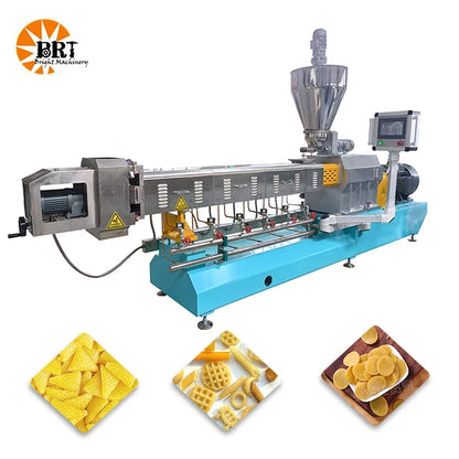 automatic 3d papad snacks pellet snack production line automatic pani puri making machine 3d pellet slanty foods extruder