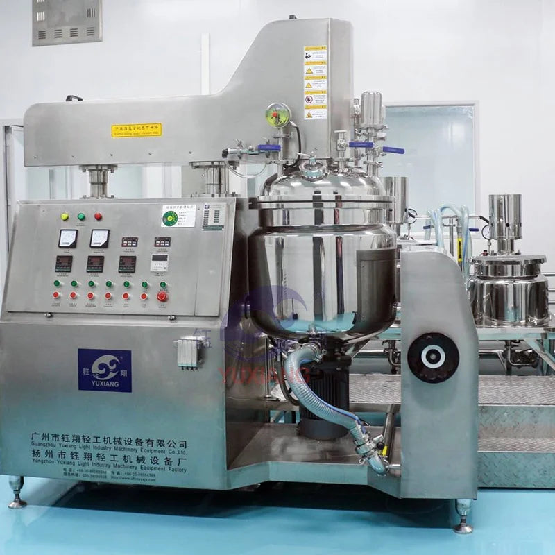 Small 50L Face Cream Body Lotion Making Machine Emulsifying Shampoo Vacuum Emulsifier Mixer For Cosmetics