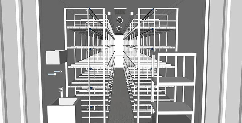 Mushroom Container Growing Equipment Farming Shipping Container Farm Vertical Hydroponics System