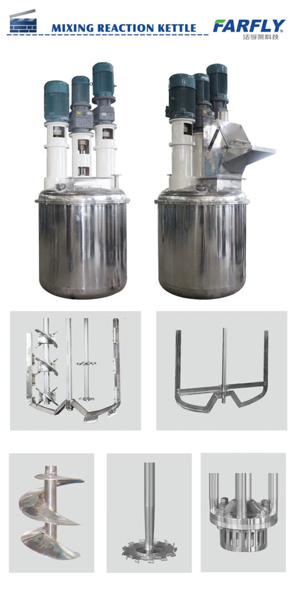 Shanghai Farfly FS Mixing Reaction High Efficiency Homogenizer Kettle for chemical petroleum OEM