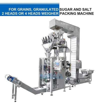 Automatic multihead weigher pasta bagging machine noodle weighing vertical pasta packaging machine 500g 1kg 2kg