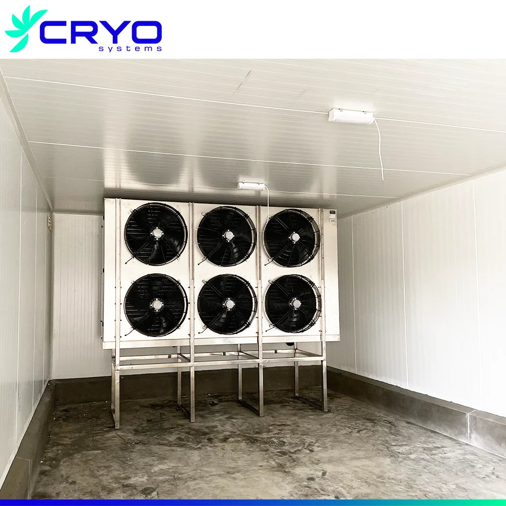 industrial blast freezer for frozen seafood shrimp cold room with air cooler for sale