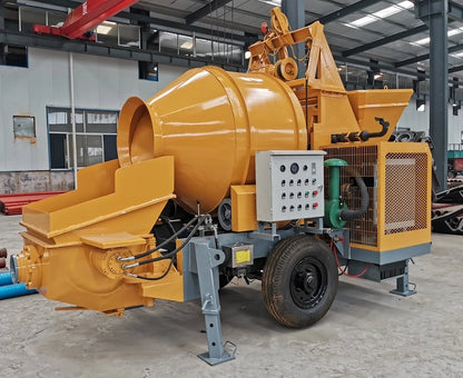 Fully hydraulic power Diesel Cement Mini Concrete Pump With Mixer Price For Construction Works For Sale for building