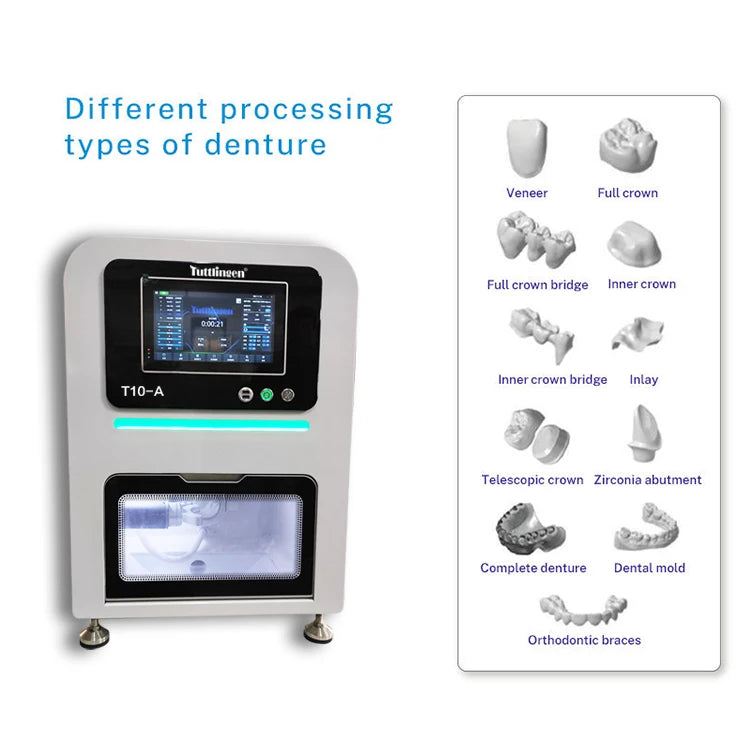 High Quality Dental Lab 5 Axis Zirconia PEEK PMMA dental Cad Cam Milling Machine T10-A dental cnc machine