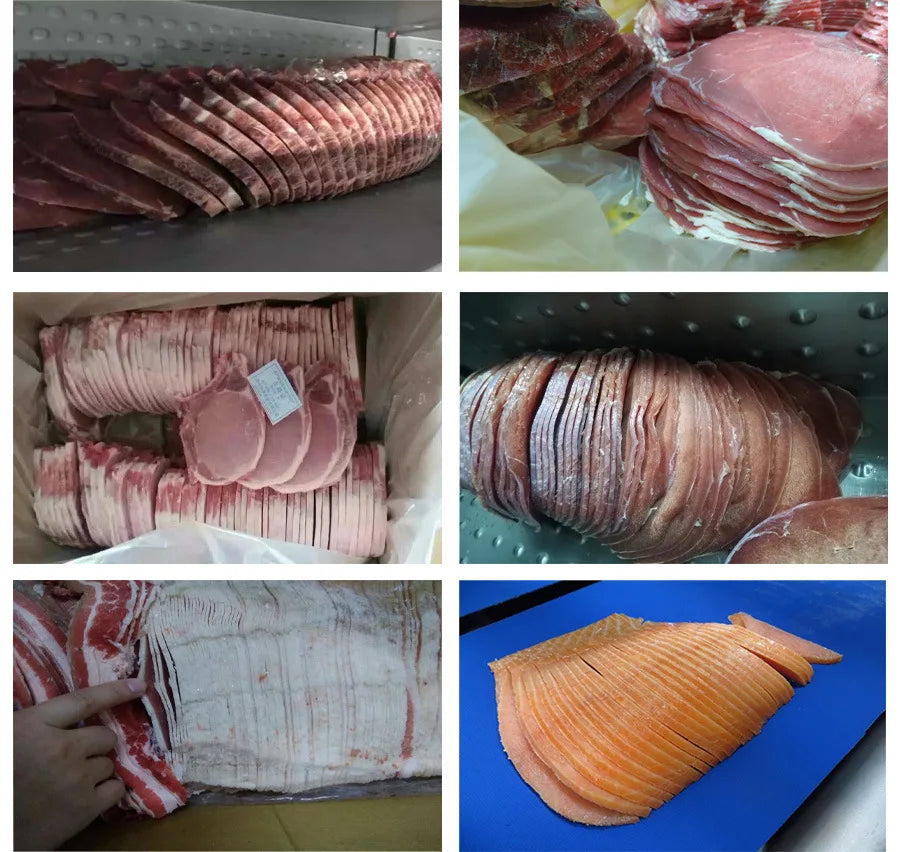 Automatic Frozen Meat Slicing Machine Cheese Ham Cutting Slicer Machine
