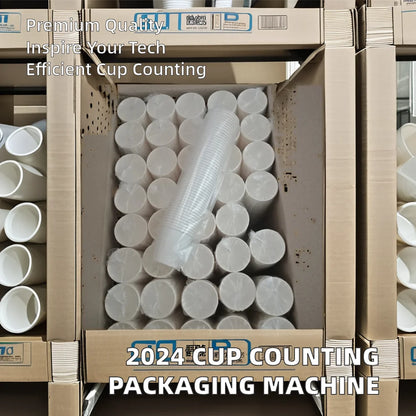 2024 New Electric Automatic Multi-Functional  Plastic/Paper Customized Cups Packaging Machine for Factory Use