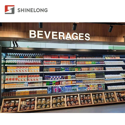 Commercial Refrigerators Supermarket Display Showcase Refrigerators Display Fridge Seafood Frozen Food Glass Doors Freezer