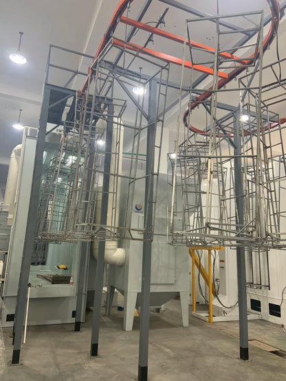 Electrostatic Automatic Powder Coating Line Complete Powder Coating System with Multi-cyclone