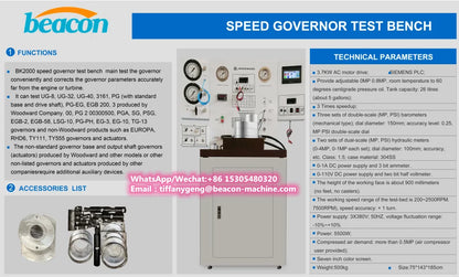 Newset BEACON Machine Marine Ship Repair Stand Equipment GT-6000 Wood Ward Speed Governor Test Bench for sea vessel Boat
