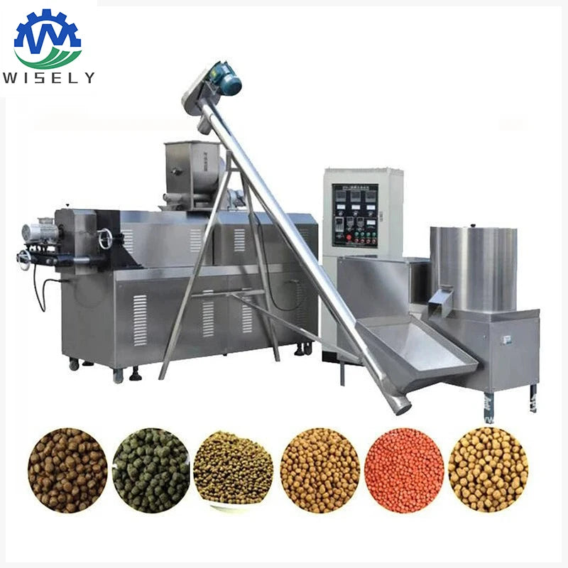Fully Automatic Dog Food Pellet Extruders Feed Processing Machine Cat Dog Fish Food Pellet Making Machine
