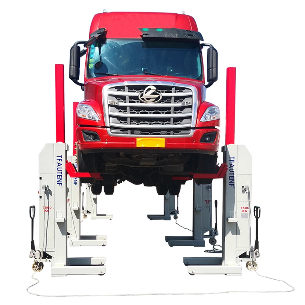 Wired heavy duty hydraulic mobile column lift bus lift columns lifting jack / truck lift / lifter for commercial vehicles