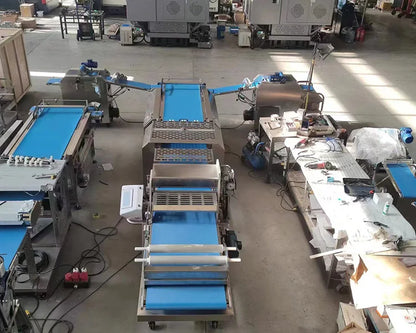 Multi functional croissant making machine automatic croissant bakery plant production line