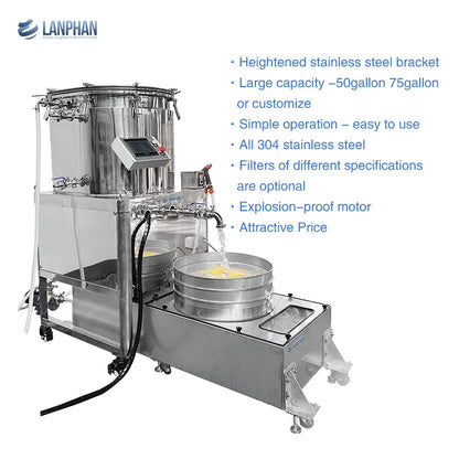 New Solventless Extraction Machine With Explosion-proof Motor For Plant Separation