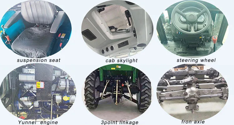 Multifunction agriculture farming lawn mower mini compact garden 4x4 walking truck used tractors