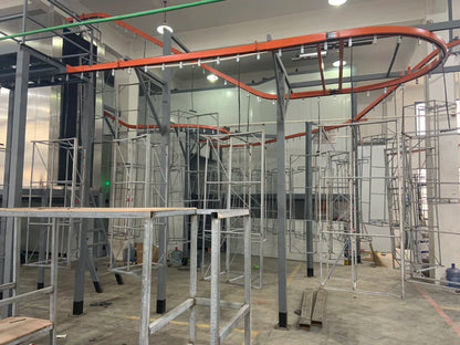 Electrostatic Automatic Powder Coating Line Complete Powder Coating System with Multi-cyclone