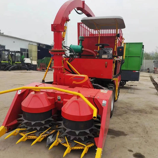 maize corn forage harvester with picking and husker for the ear corn and cornstorw combine harvest