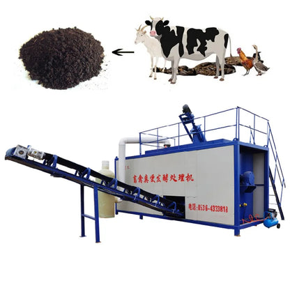 High quality farm animal manure treatment equipment compost making machines