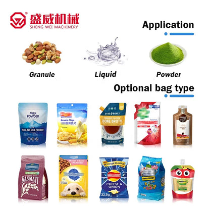 Automatic Premade Bag Stand Up Pouch Juice Liquid Packaging Washing Soap Laundry Detergent Drink Doypack Filling Packing Machine
