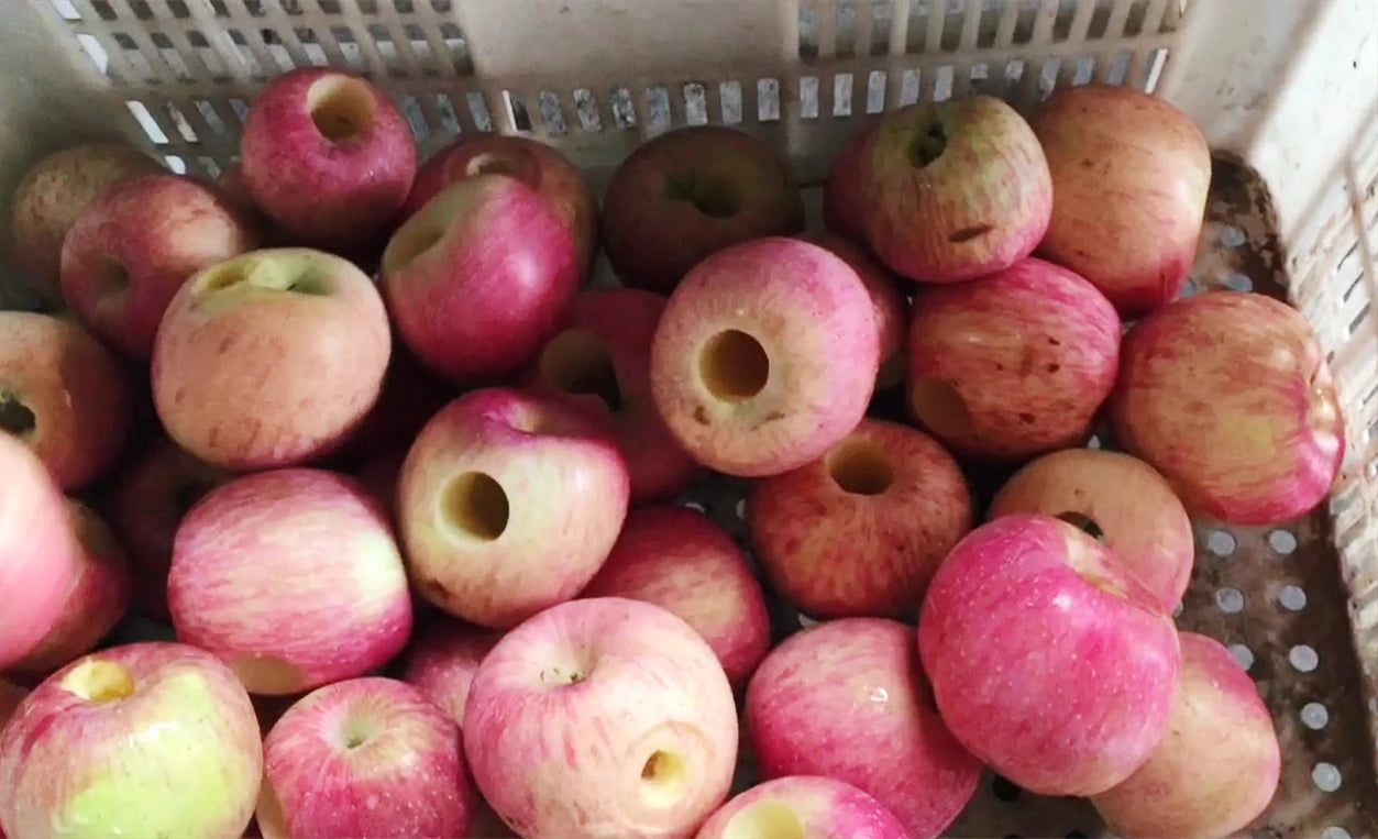 Full Automatic Apple Pitting Segments And Slice Cutting Machine Apple Core Remove Slicer Machine