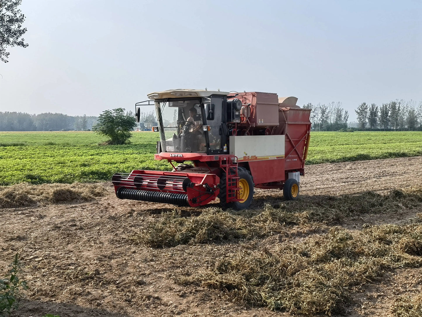 CE  automatic self-propelled combine peanut  harvester