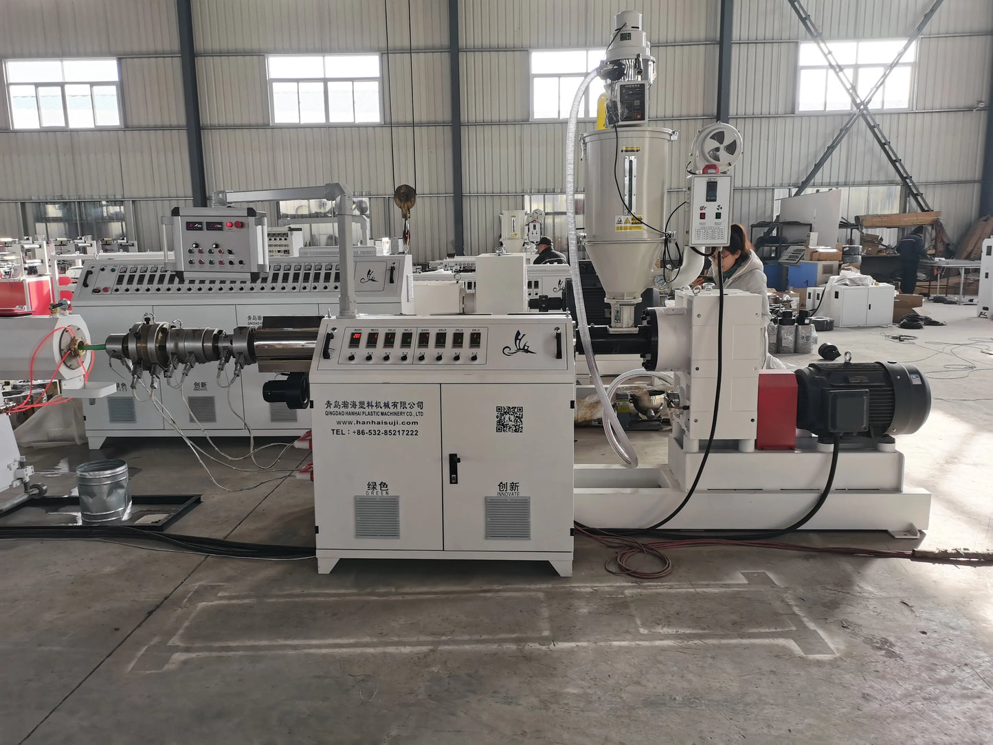 Flexible HDPE Plastic Pipe Tube Water Supply Drainage Single Screw Irrigation Extrusion Making Machine Line