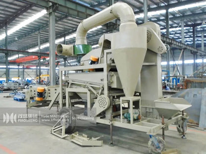 Combined Paddy Rice Beans Maize Wheat Impurity Gravity Separator  Rotary Vibrating Cleaner Combine Grain Cleaner