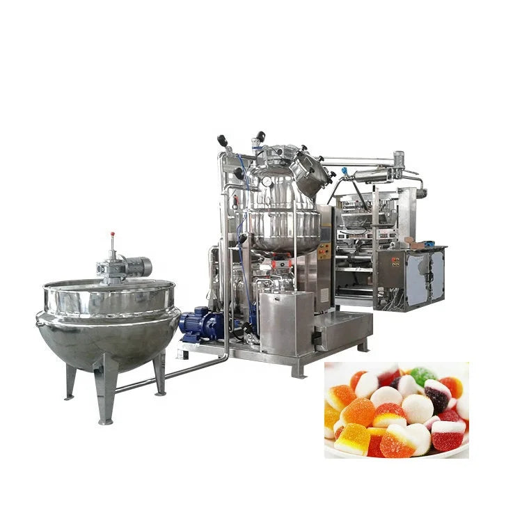Automatic mini soft jelly gummy bear candy manufacturing making equipment machine
