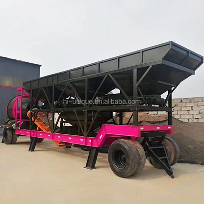 Automatic small ready mix mobile machine concrete mixer plant price for sale