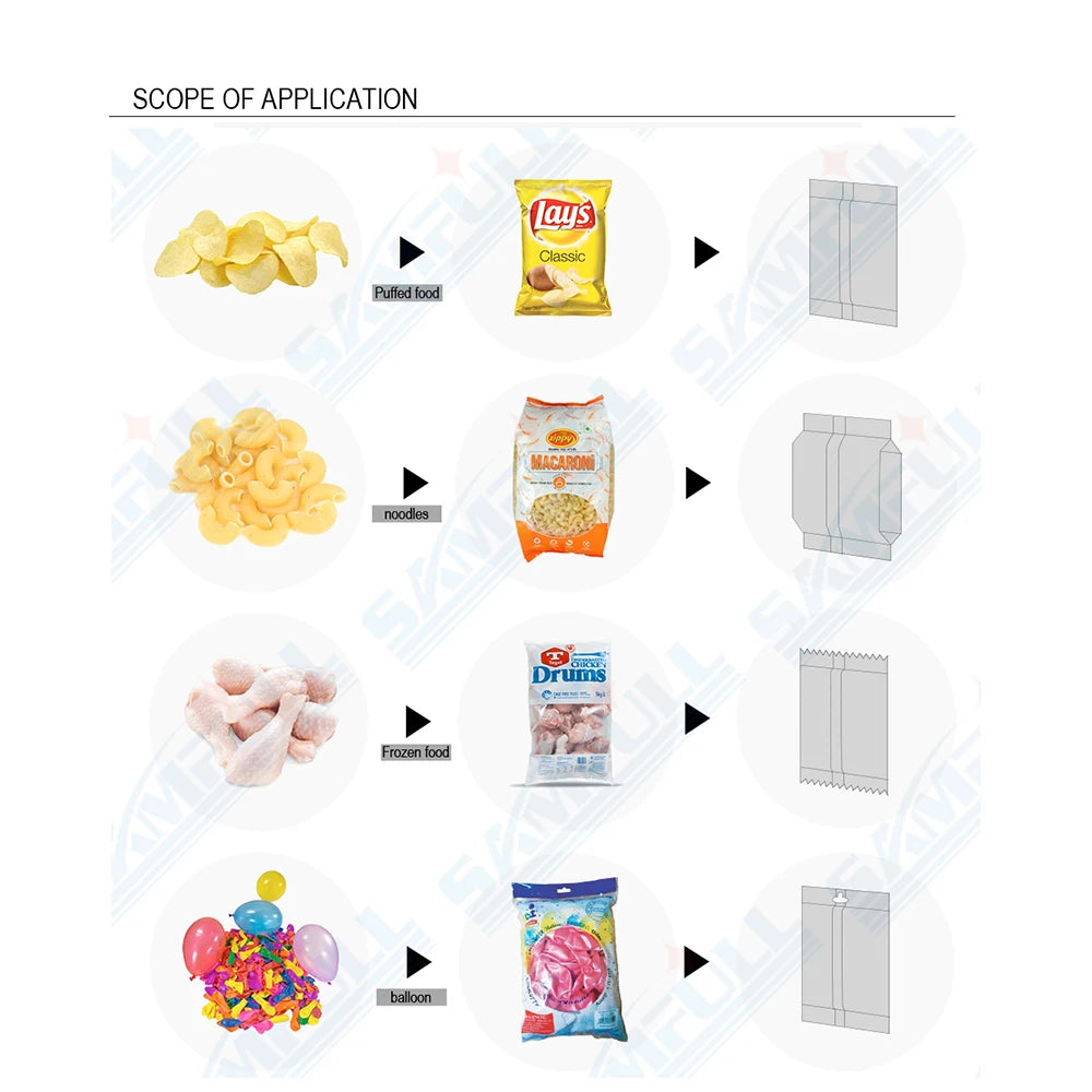Automatic multihead weigher pasta bagging machine noodle weighing vertical pasta packaging machine 500g 1kg 2kg