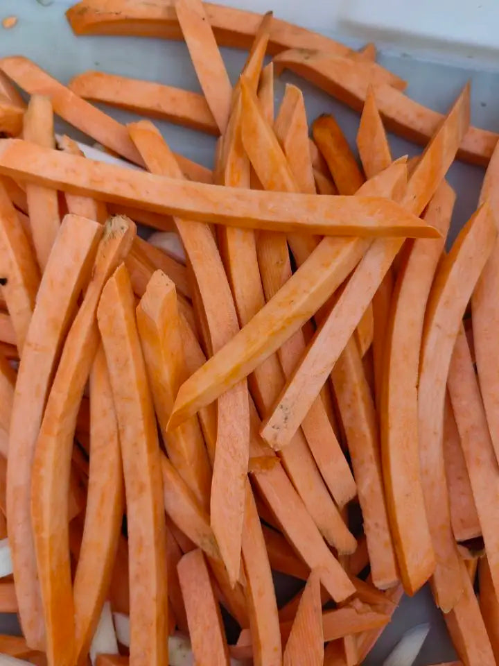 Fully Automatic Fresh sweet potato ,Purple Sweet Potato peeling and cutting Production Line