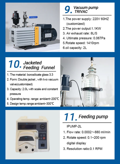 YUHUA used wiped film evaporator industrial distillation equipment solvent destilation unit