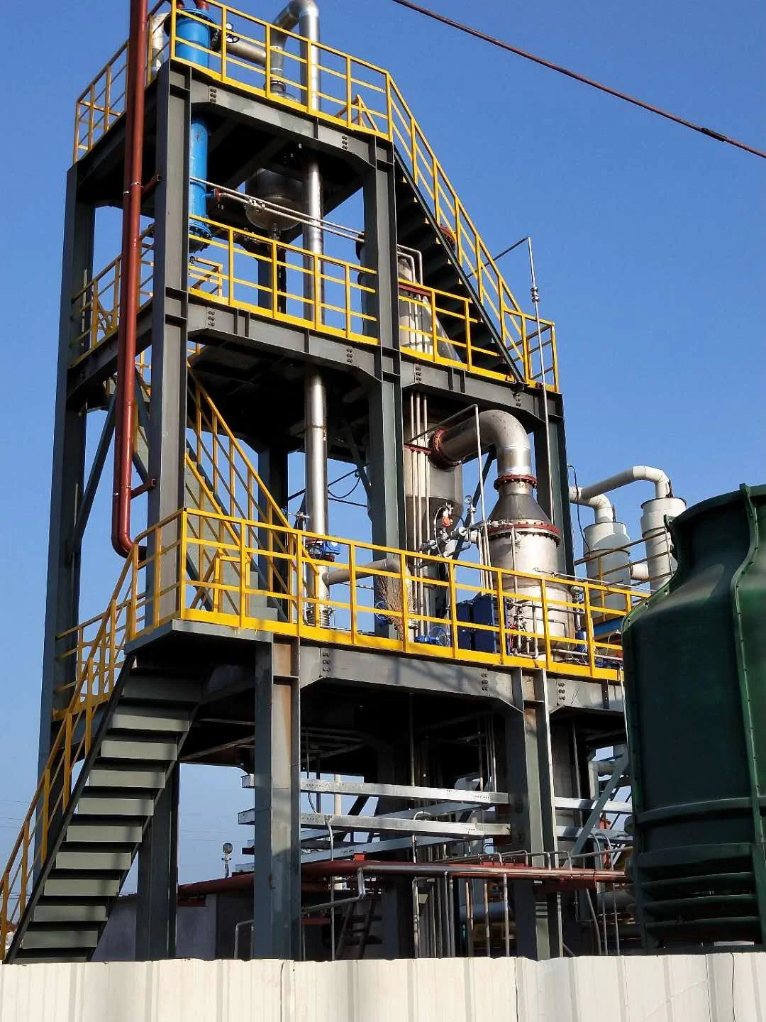 Forced Circulation MVR Evaporator System for thermal and vacuum evaporation and crystallization chemical wastewater desalination