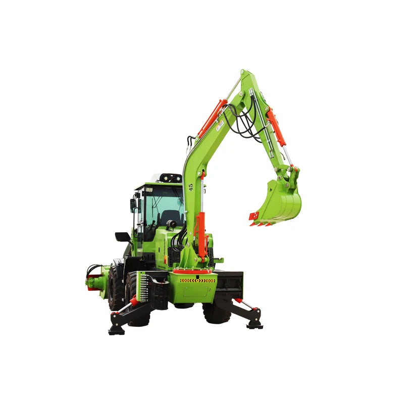 Free Shipping Bucket Loader Small Garden Tractor Hot Selling 4 Wheel Drive New Backhoe Loader Euro 5 Engine