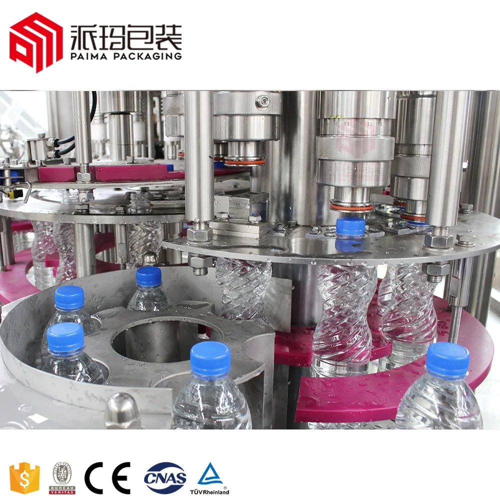 Paima Packaging full automatic 40000 bph 3 in 1 mineral spring water bottling machine