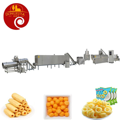 High Quality Multifunction Wheat Corn Flour Puffed Production Line Cheese Snack Food Extruder Making Processing Machine For Sale
