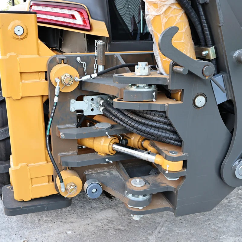 Shandong Factory Price High Quality Front Digger Loader 388 Model 4x4 Back Hoe Loader Excavator