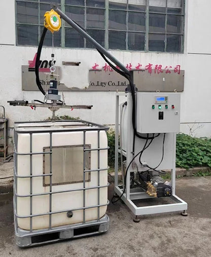 IBC cleaning equipment, semi-automatic tote blaster, ibc tote cleaner