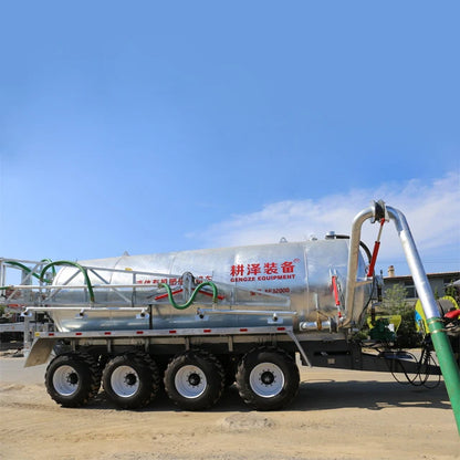 High Efficiency Tractor Towable Liquid Manure Tank Trailer Fertilizer Slurry Spreader For Grassland