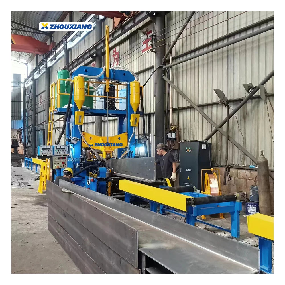 H Beam Gantry Type Metal Welding Straightening Machine-Auto For Steel Structure Production Line