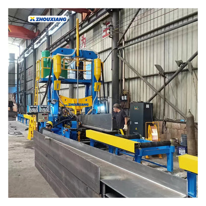 H Beam Gantry Type Metal Welding Straightening Machine-Auto For Steel Structure Production Line